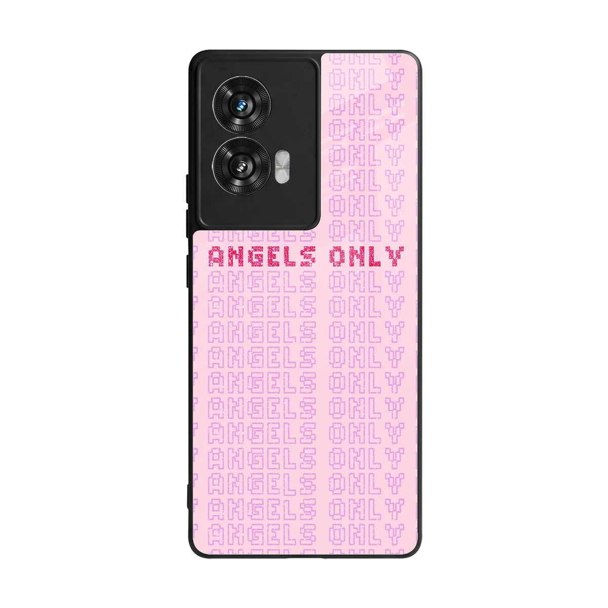 Angels Only back phone cover | glass case for motorola edge 50 fusion