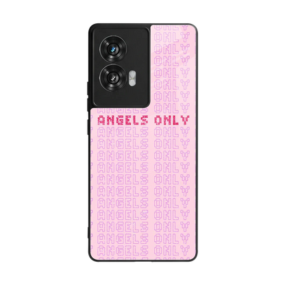 Angels Only back phone cover | glass case for motorola edge 50 fusion