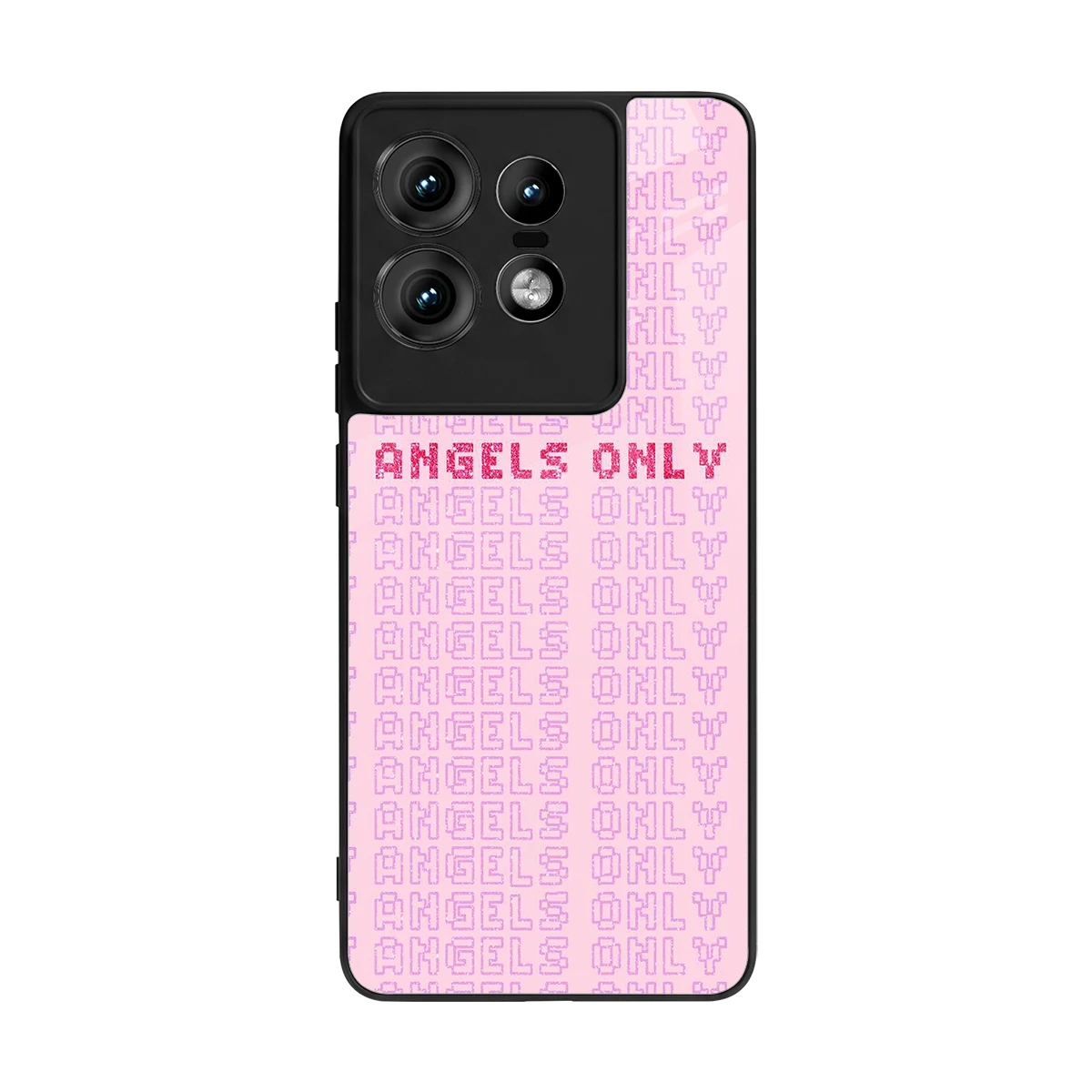 Angels Only back phone cover | glass case for motorola edge 50 pro