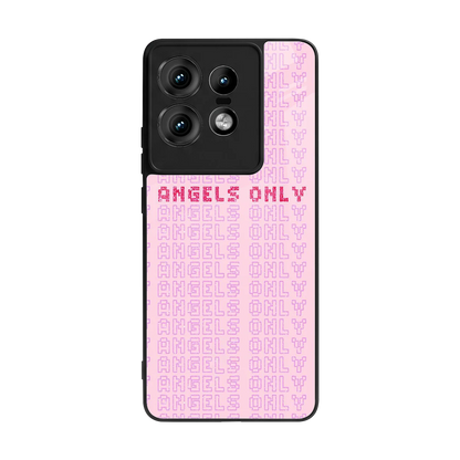 Angels Only back phone cover | glass case for motorola edge 50 pro