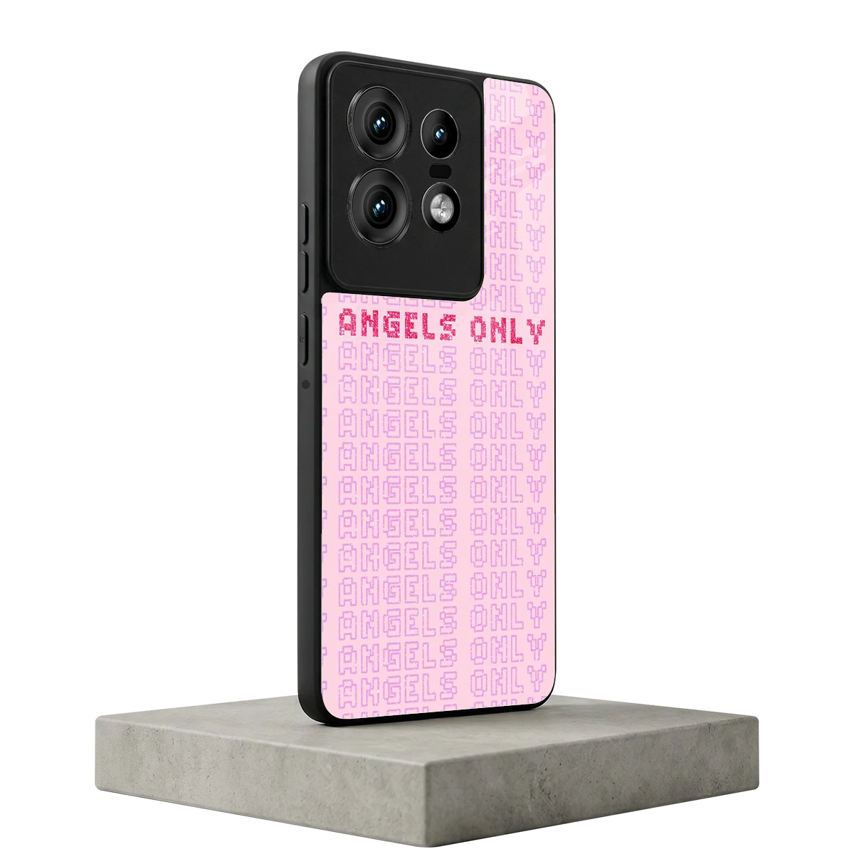 Angels Only motorola edge 50 pro mobile cover | shockproof glass phone case