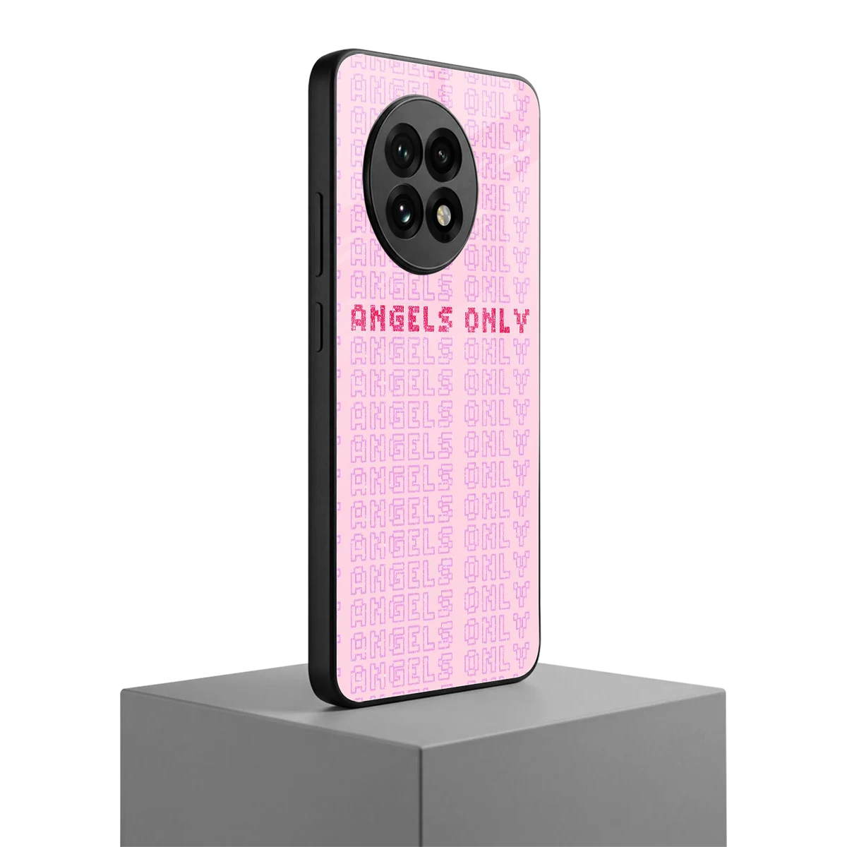Angels Only oneplus 13r mobile cover | shockproof glass phone case