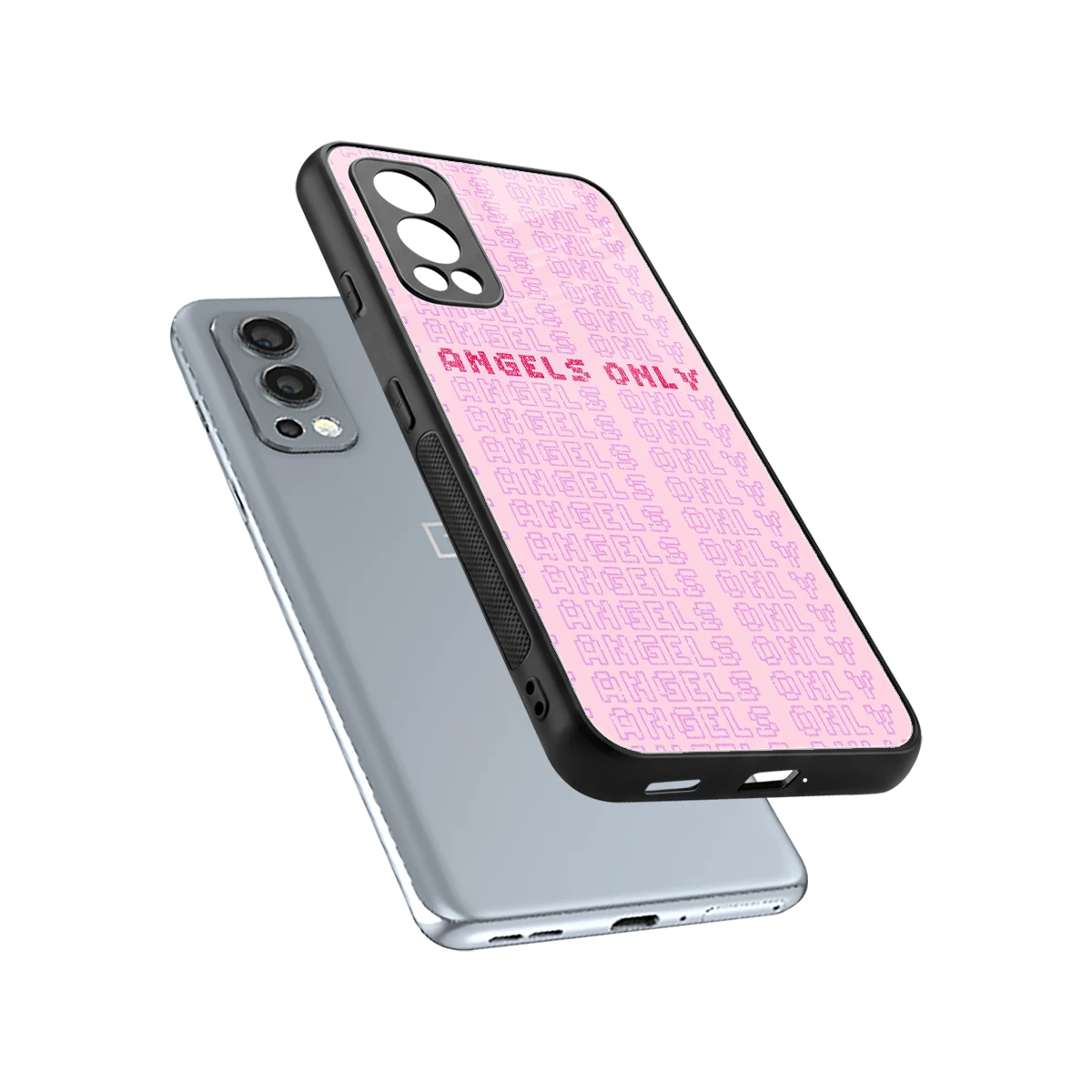 Angels Only sleek oneplus nord 2 cover with tempered glass back and TPU edges