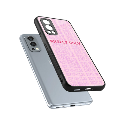 Angels Only sleek oneplus nord 2 cover with tempered glass back and TPU edges