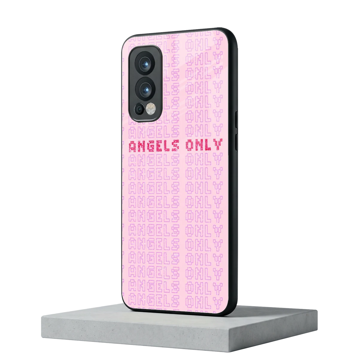 Angels Only oneplus nord 2 mobile cover | shockproof glass phone case