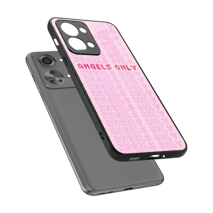 Angels Only sleek oneplus nord 2t cover with tempered glass back and TPU edges
