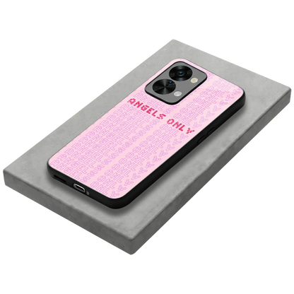 Angels Only stylish phone case for oneplus nord 2t | glossy glass and slim fit