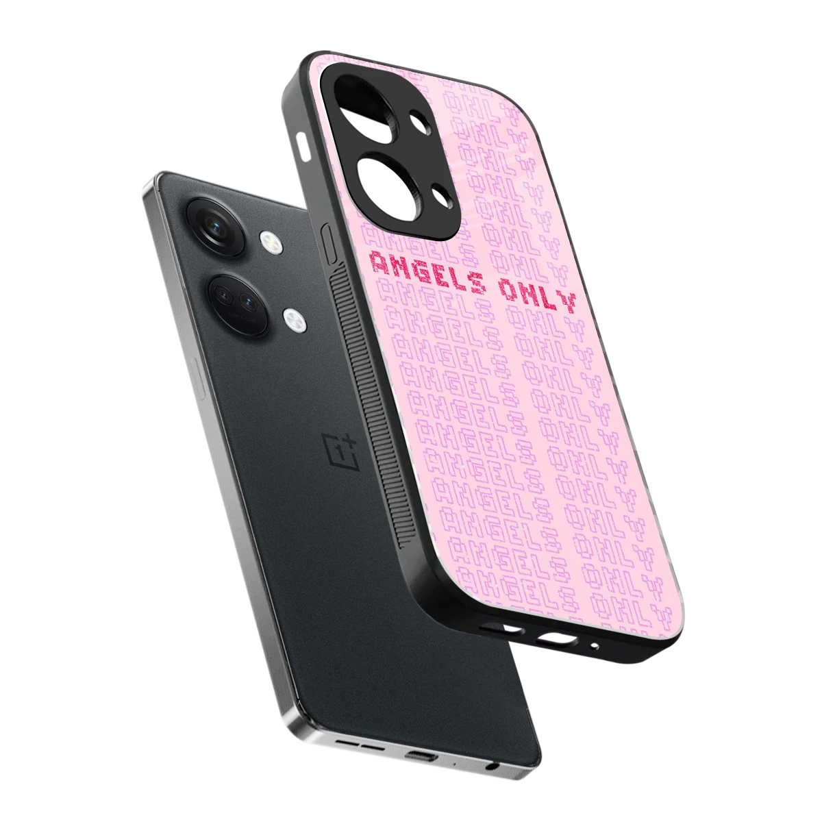 Angels Only sleek oneplus nord 3 cover with tempered glass back and TPU edges