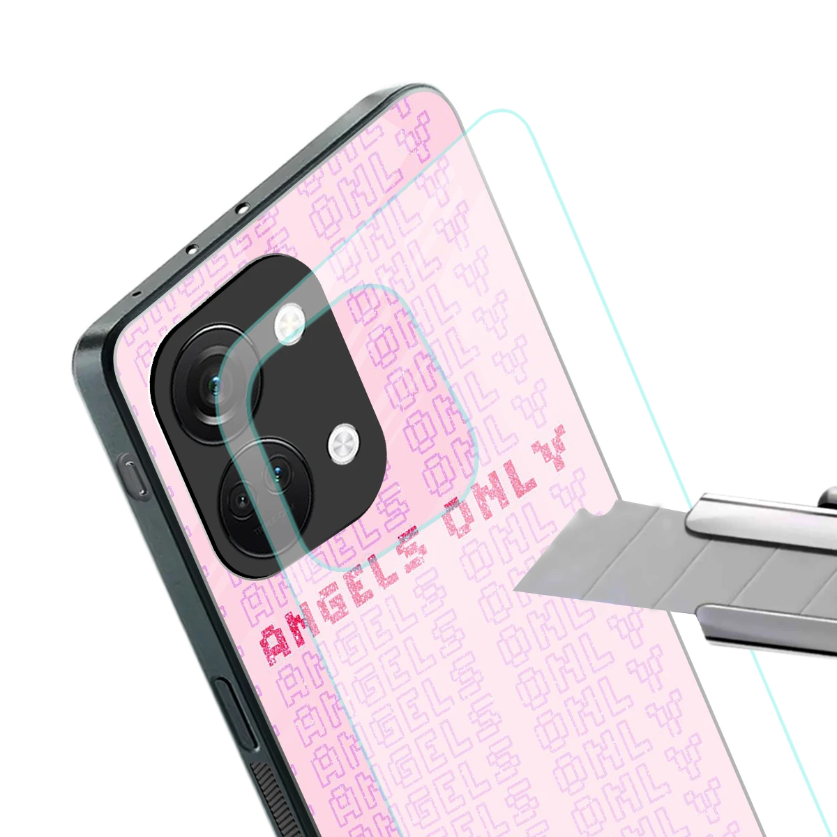 Angels Only stylish phone case for oneplus nord 3 | glossy glass and slim fit