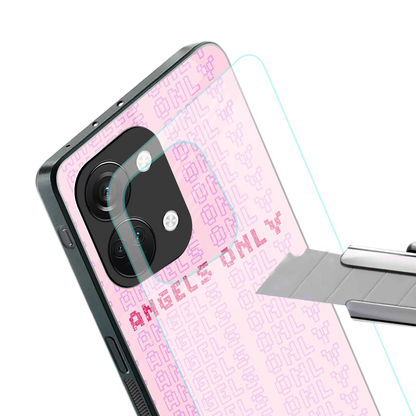 Angels Only stylish phone case for oneplus nord 3 | glossy glass and slim fit