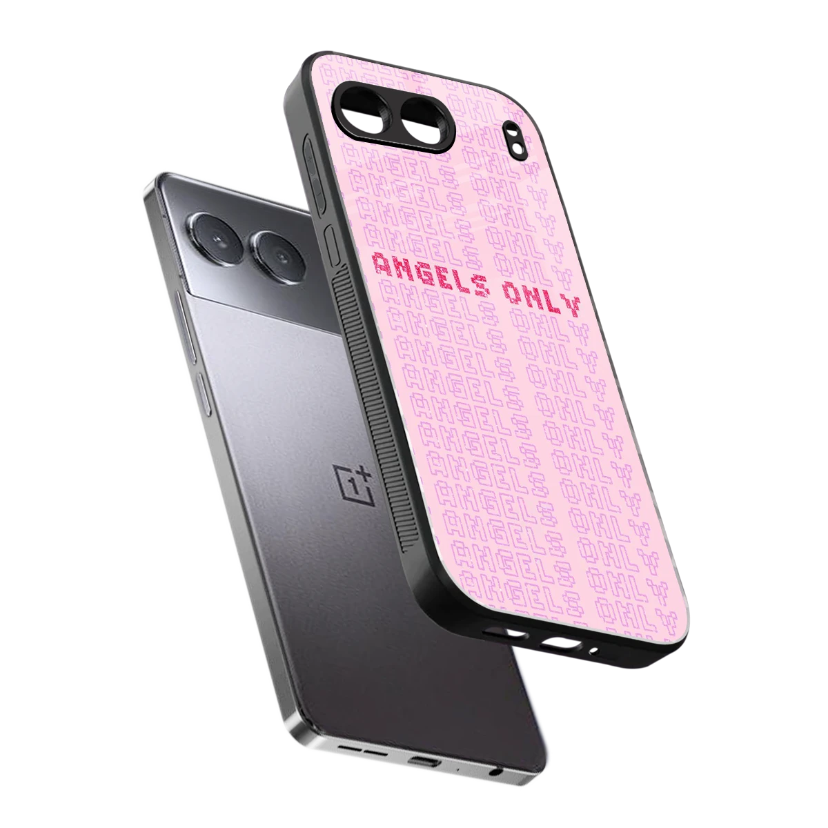 Angels Only sleek oneplus nord 4 cover with tempered glass back and TPU edges