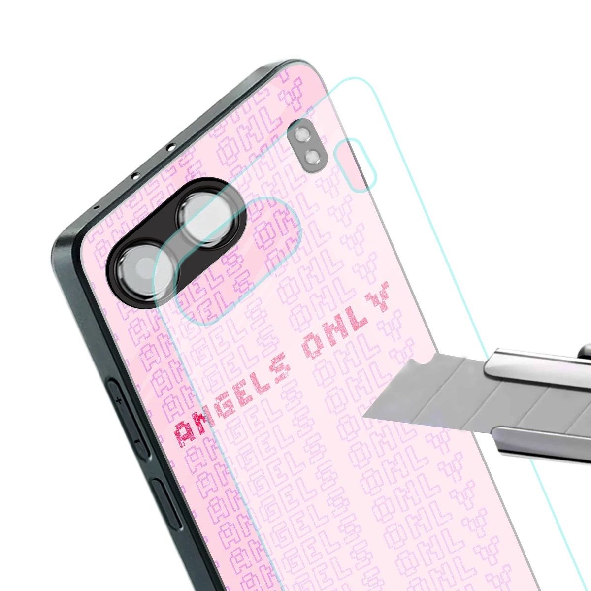 Angels Only stylish phone case for oneplus nord 4 | glossy glass and slim fit