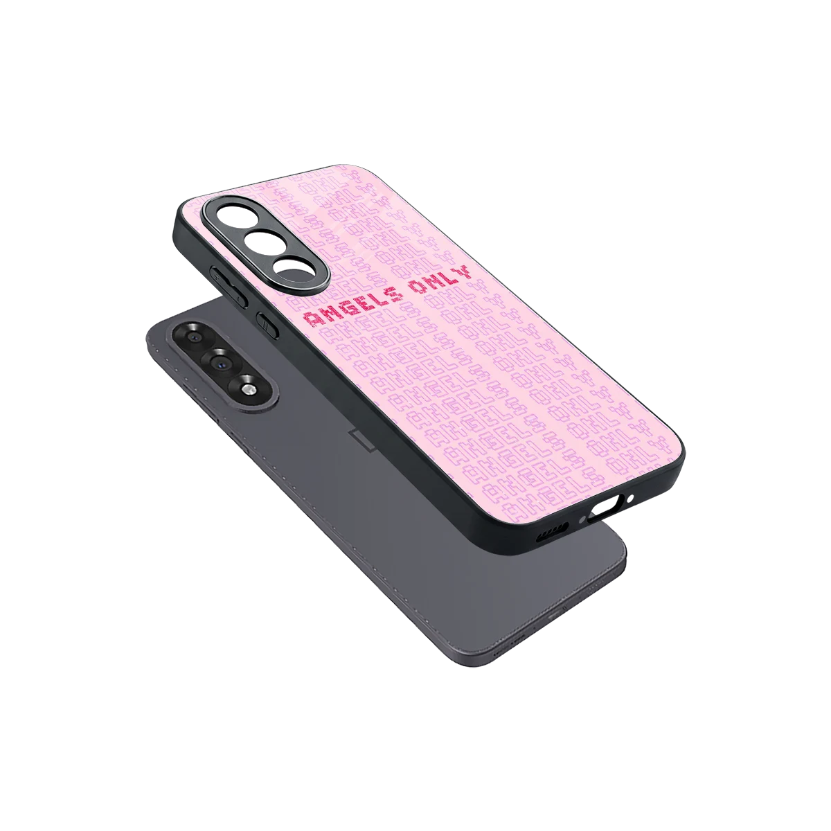 Angels Only sleek oneplus nord 5 cover with tempered glass back and TPU edges