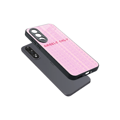 Angels Only sleek oneplus nord 5 cover with tempered glass back and TPU edges