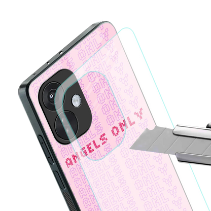 Angels Only stylish phone case for oneplus nord ce 3 | glossy glass and slim fit