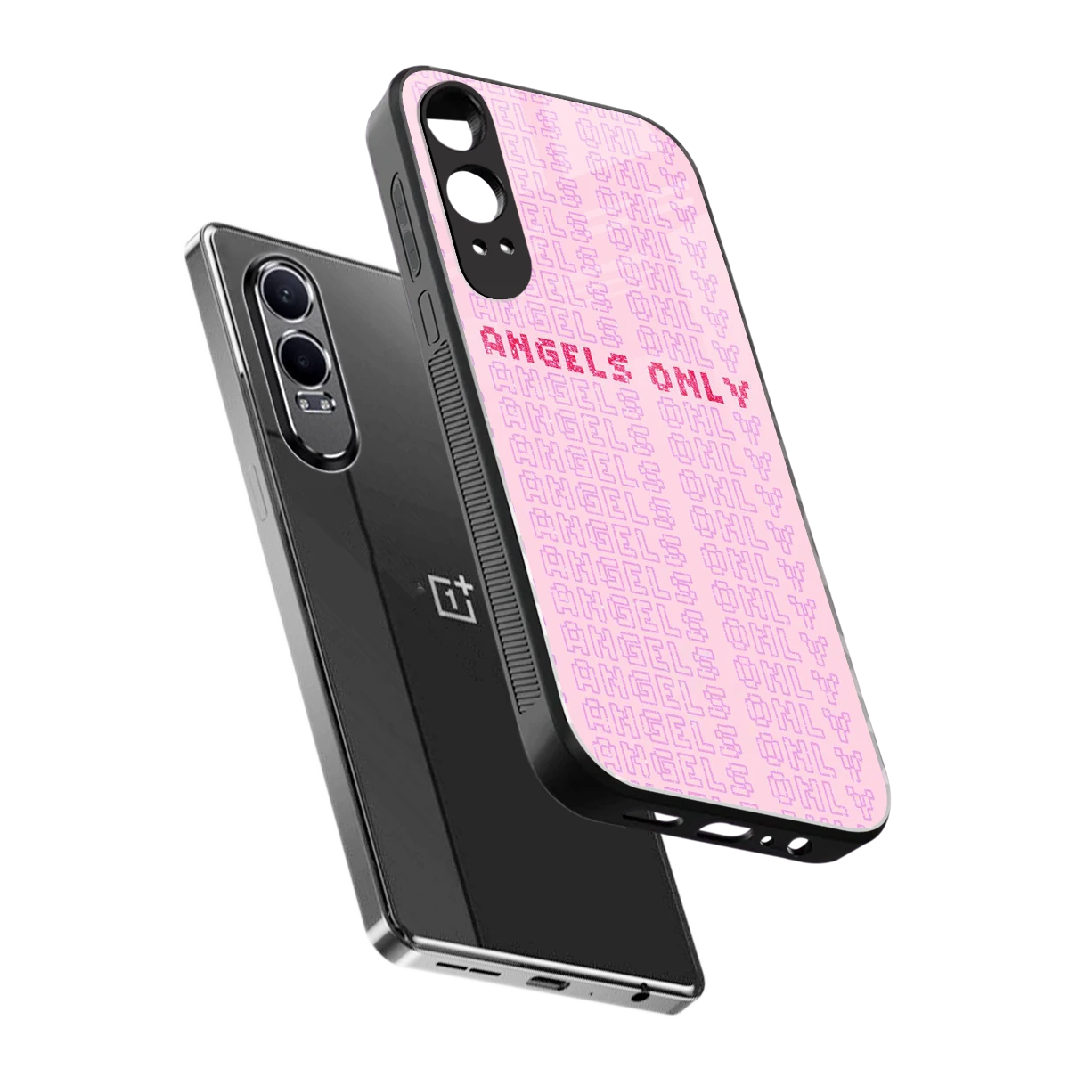 Angels Only sleek oneplus nord ce 4 lite cover with tempered glass back and TPU edges