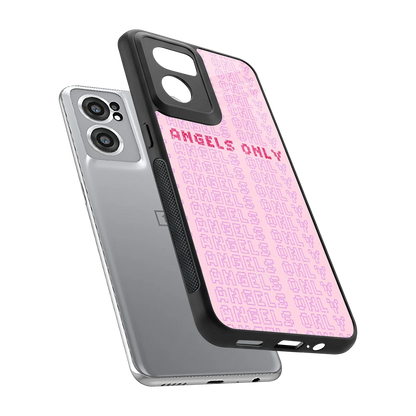 Angels Only sleek oneplus nord ce 2 cover with tempered glass back and TPU edges