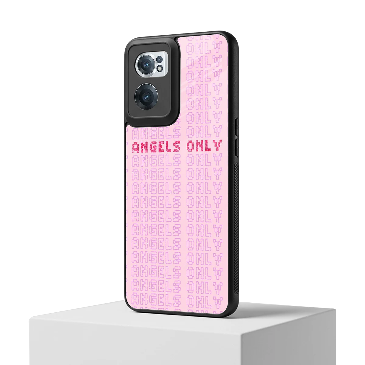 Angels Only oneplus nord ce 2 mobile cover | shockproof glass phone case