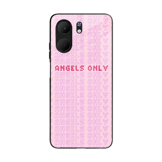 Angels Only back phone cover | glass case for oppo a5x 5g