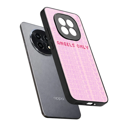 Angels Only sleek oppo f29 pro 5g cover with tempered glass back and TPU edges