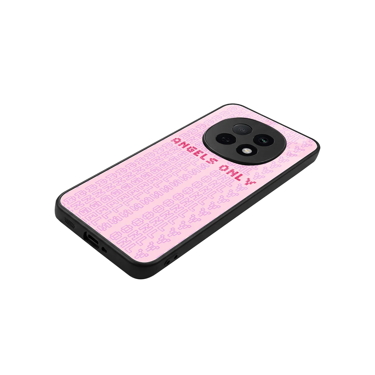 Angels Only stylish phone case for oppo f29 pro 5g | glossy glass and slim fit