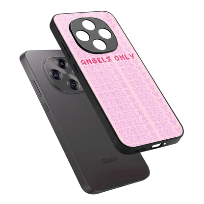 Angels Only sleek oppo f31 pro 5g cover with tempered glass back and TPU edges