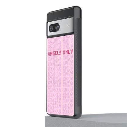 Angels Only stylish phone case for google pixel 7a | glossy glass and slim fit