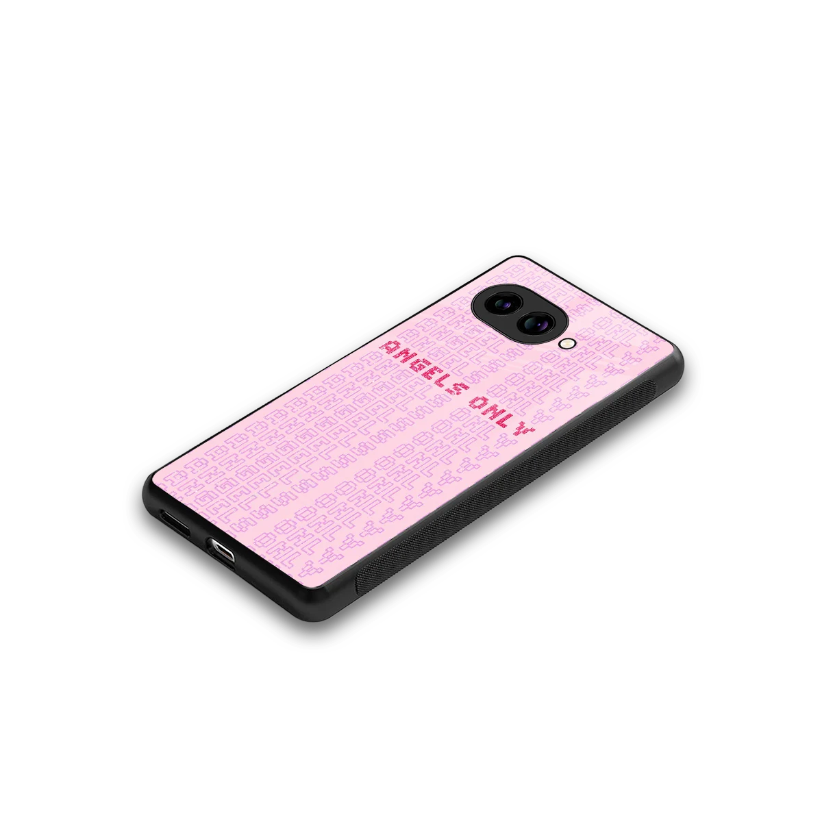 Angels Only stylish phone case for google pixel 10a | glossy glass and slim fit