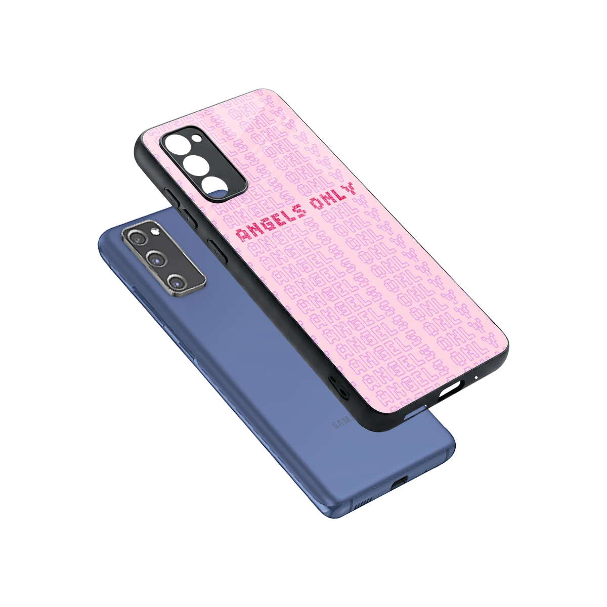 Angels Only sleek samsung galaxy s20 fe cover with tempered glass back and TPU edges