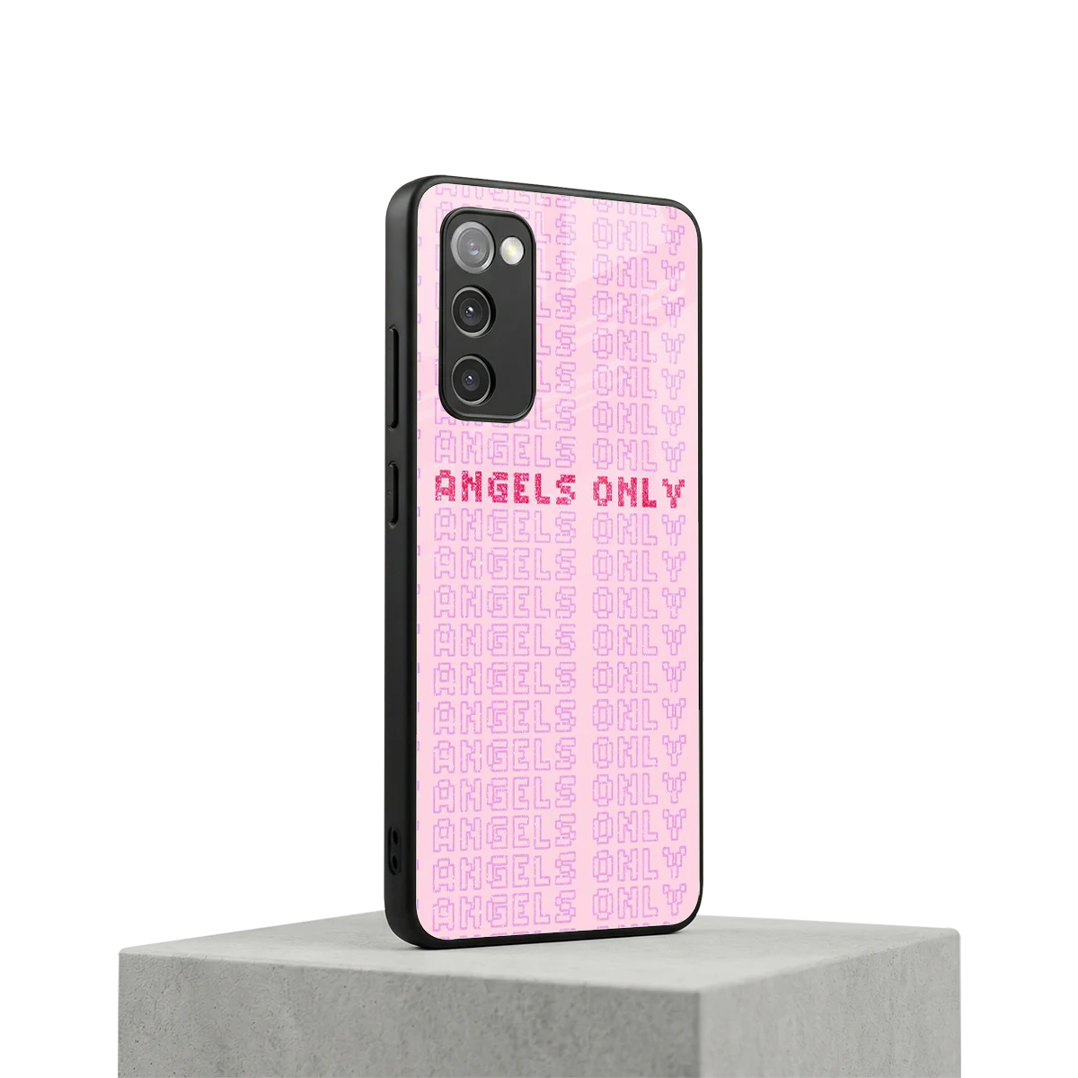 Angels Only samsung galaxy s20 fe mobile cover | shockproof glass phone case