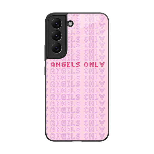 Angels Only back phone cover | glass case for samsung galaxy s22