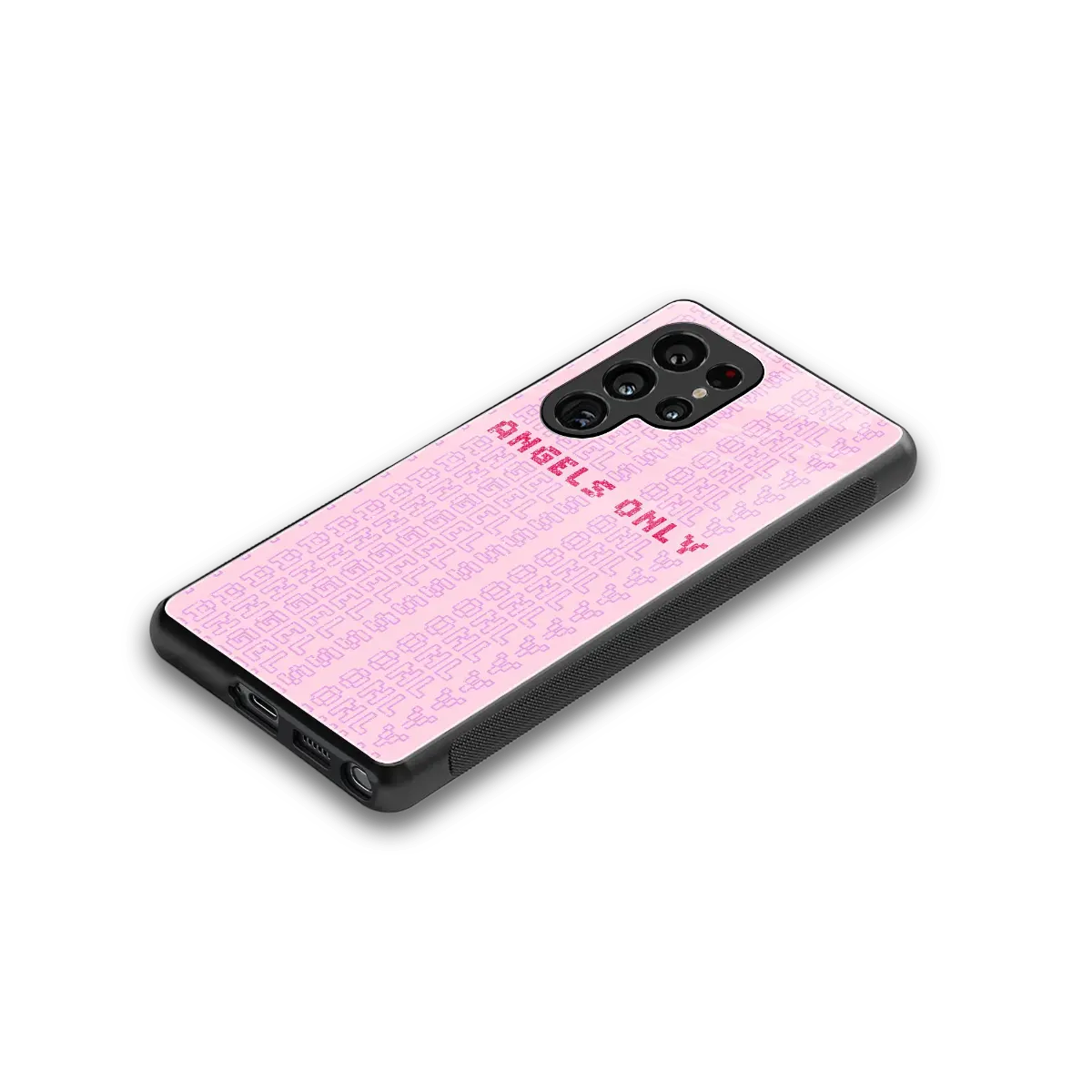 Angels Only stylish phone case for samsung galaxy s25 ultra | glossy glass and slim fit