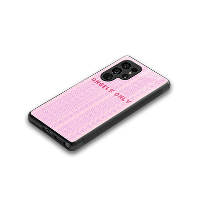 Angels Only stylish phone case for samsung galaxy s25 ultra | glossy glass and slim fit