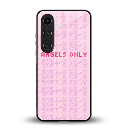 Angels Only back phone cover | glass case for samsung galaxy s24 plus
