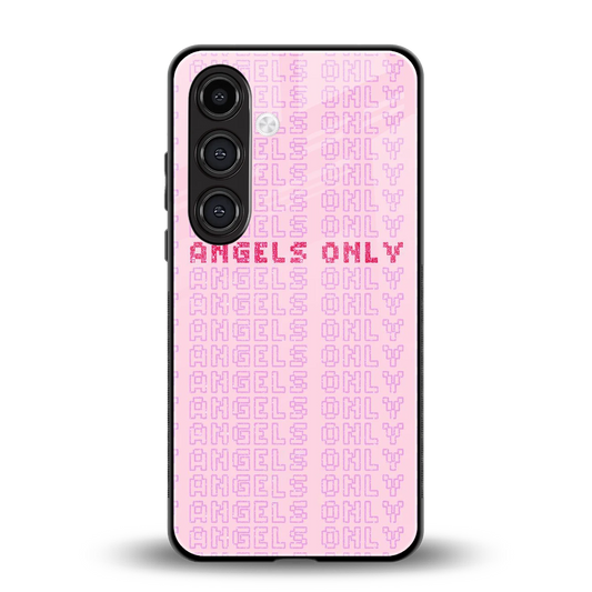 Angels Only back phone cover | glass case for samsung galaxy s24