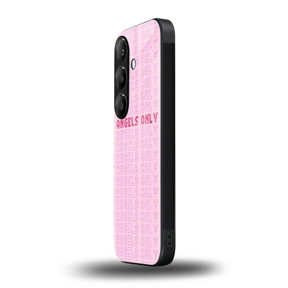 Angels Only samsung galaxy s24 mobile cover | shockproof glass phone case