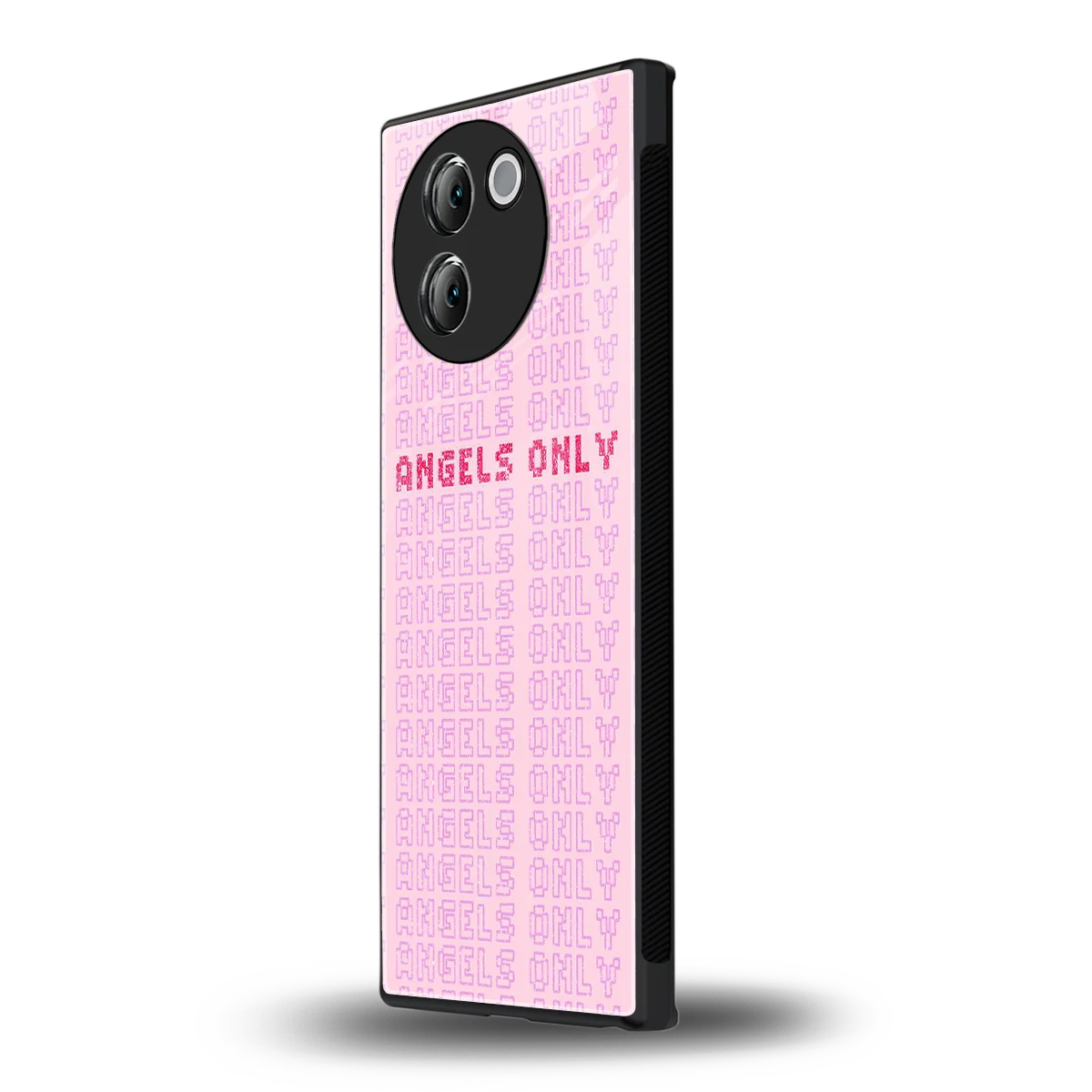 Angels Only vivo v30e mobile cover | shockproof glass phone case