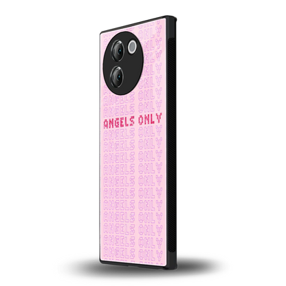 Angels Only vivo v30e mobile cover | shockproof glass phone case