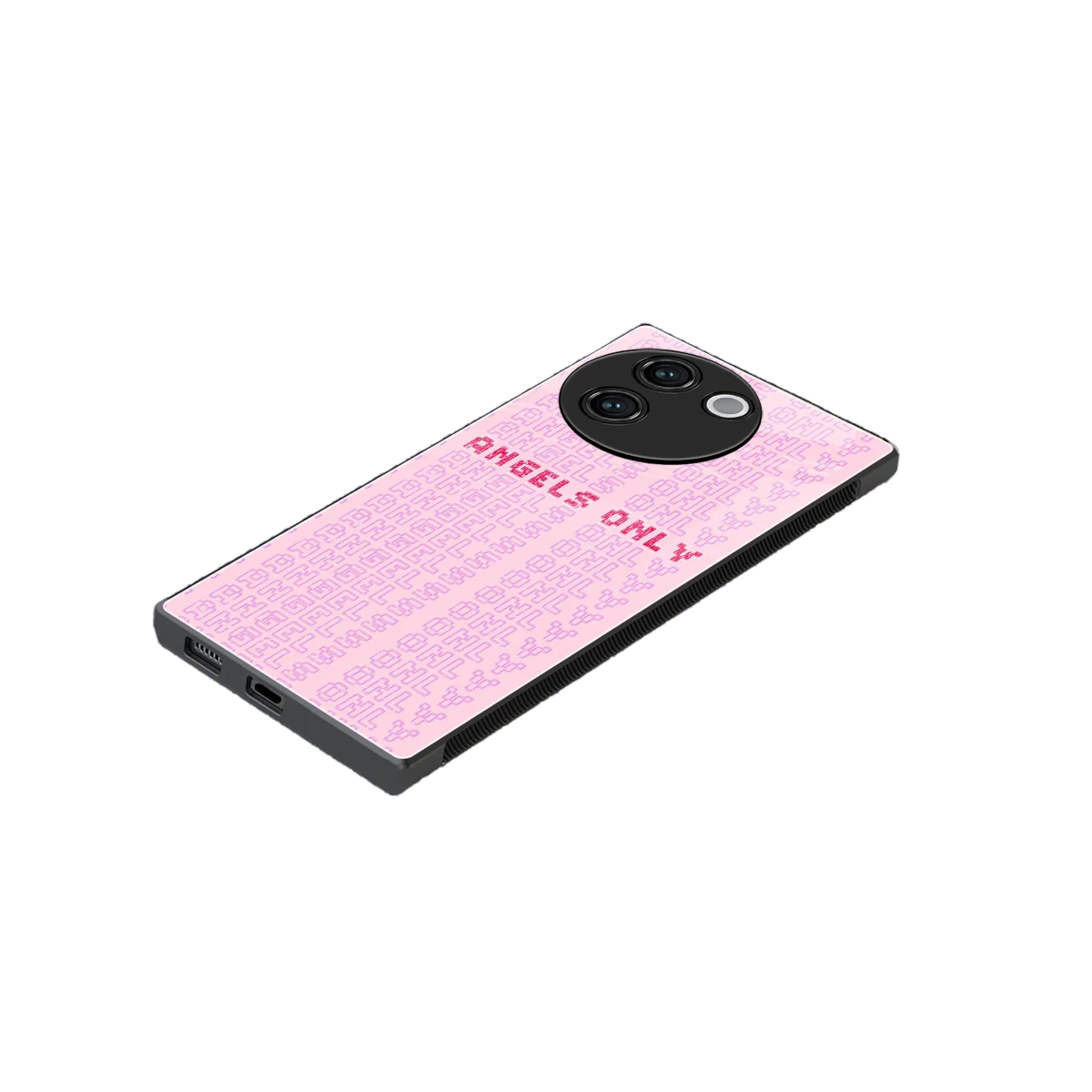 Angels Only stylish phone case for vivo v30e | glossy glass and slim fit