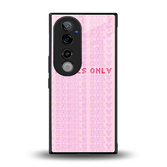 Angels Only back phone cover | glass case for vivo v40 pro