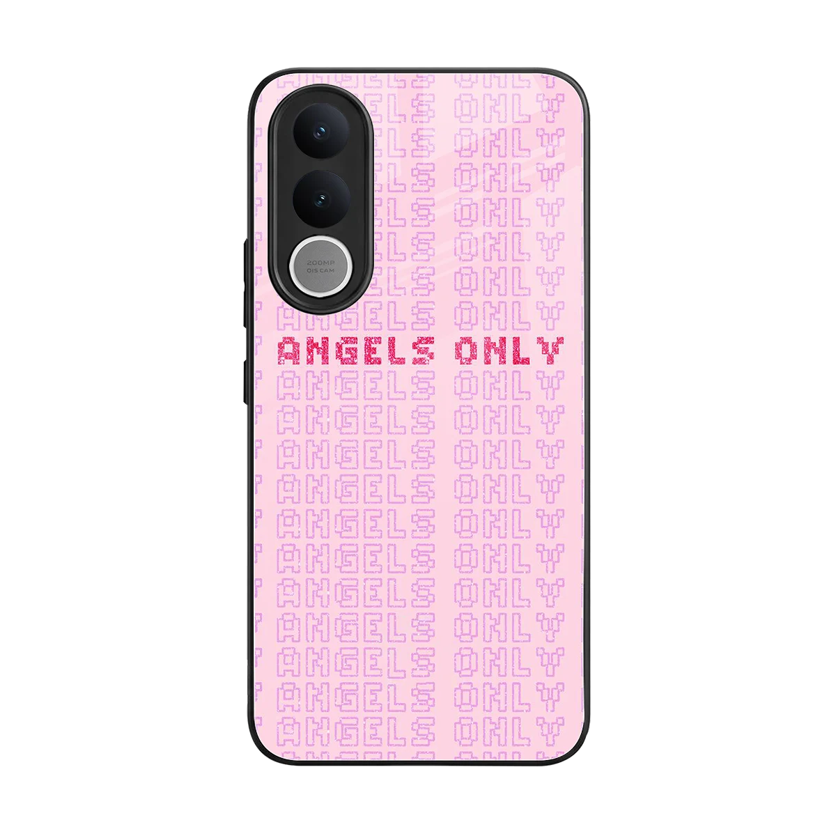 Angels Only back phone cover | glass case for vivo v70 fe