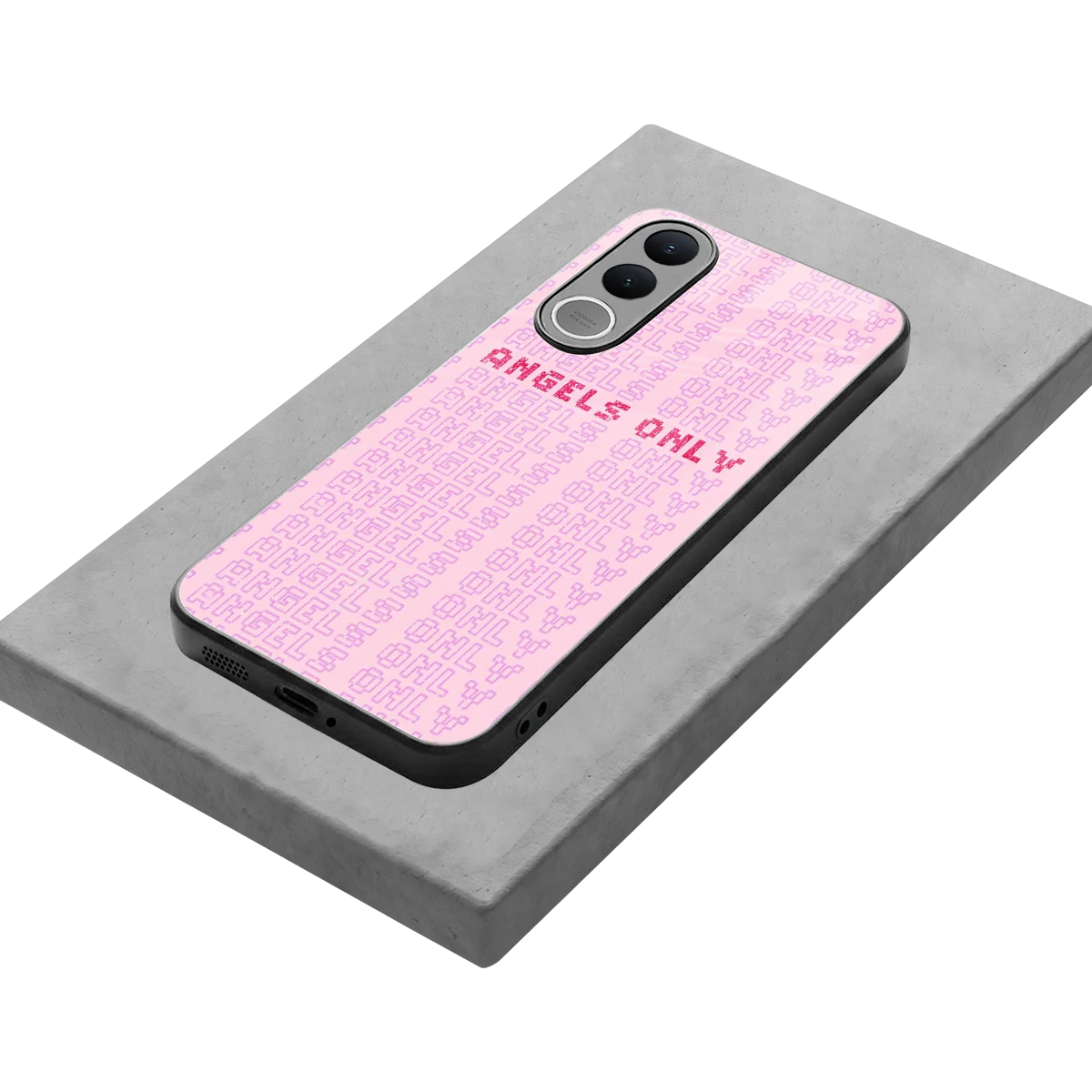 Angels Only stylish phone case for vivo v70 fe | glossy glass and slim fit