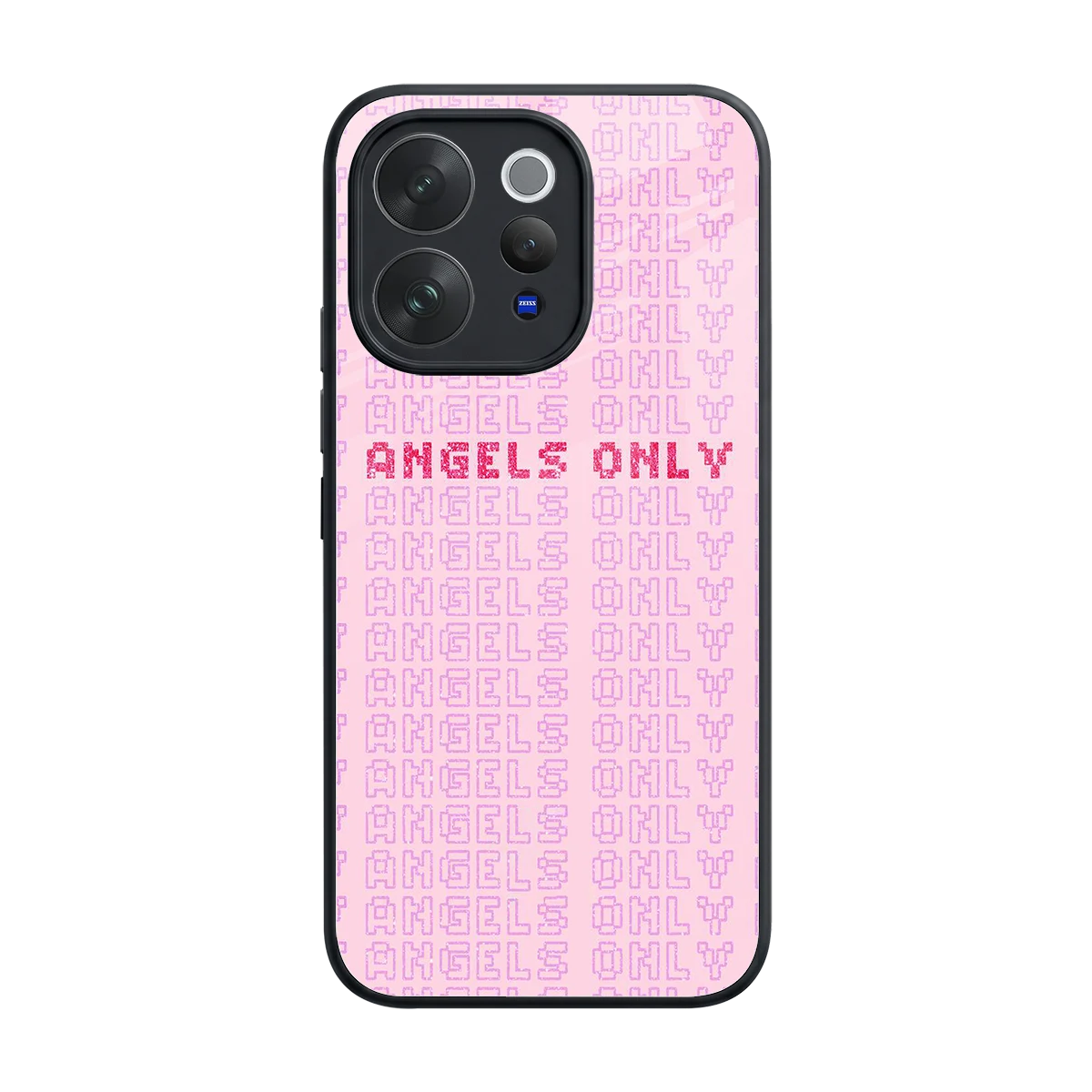Angels Only back phone cover | glass case for vivo v70