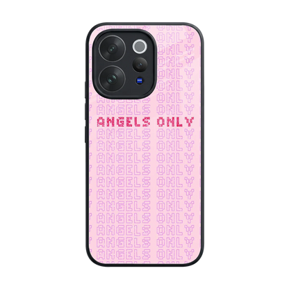 Angels Only back phone cover | glass case for vivo v70 elite