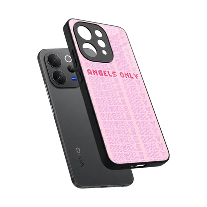 Angels Only sleek vivo v70 cover with tempered glass back and TPU edges