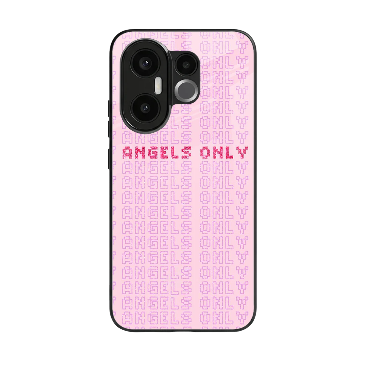 Angels Only back phone cover | glass case for vivo x200 fe