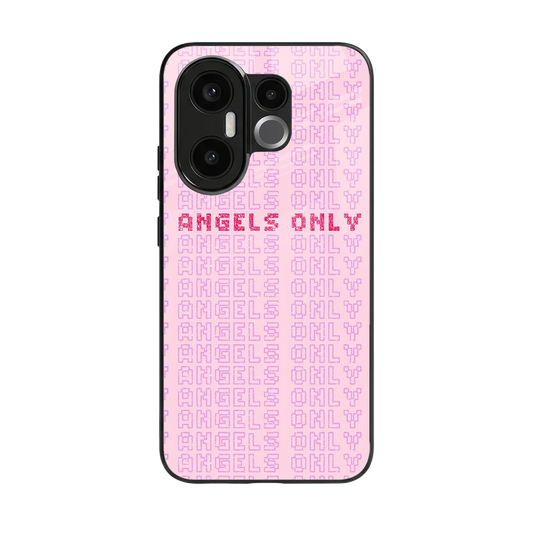 Angels Only back phone cover | glass case for vivo x200 fe