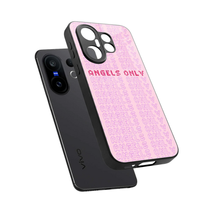 Angels Only sleek vivo x200 fe cover with tempered glass back and TPU edges