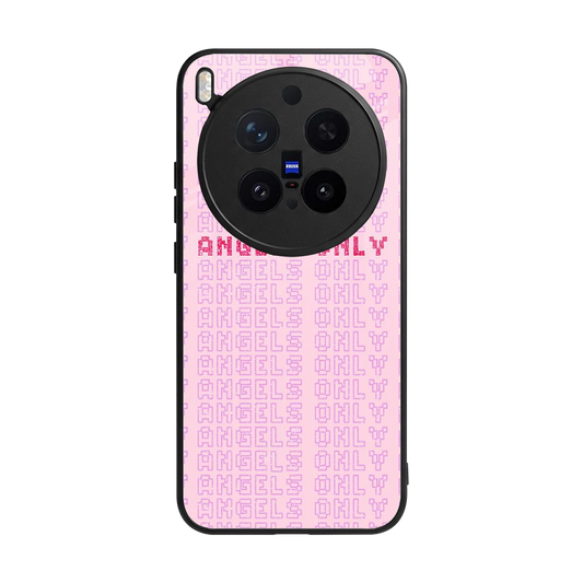 Angels Only back phone cover | glass case for vivo x300 pro