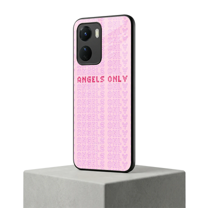 Angels Only vivo y16 mobile cover | shockproof glass phone case